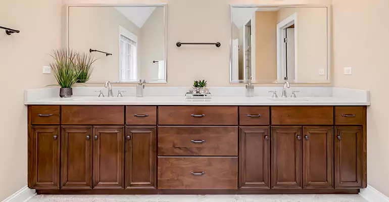 Bathroom Cabinet Renovation in Wheeling
