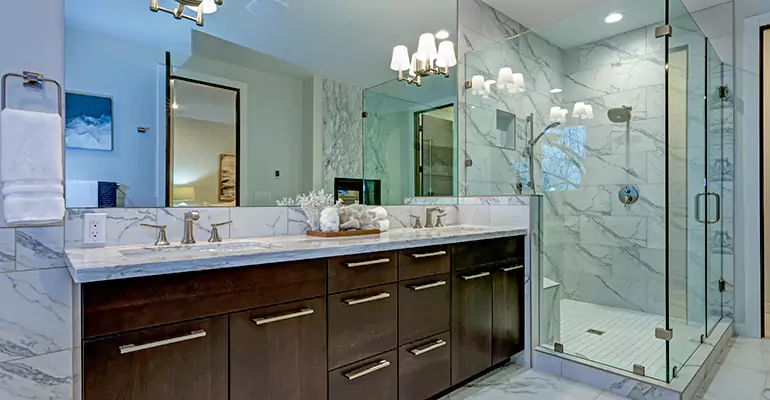 Partial Bathroom Reconstruction in Wheeling