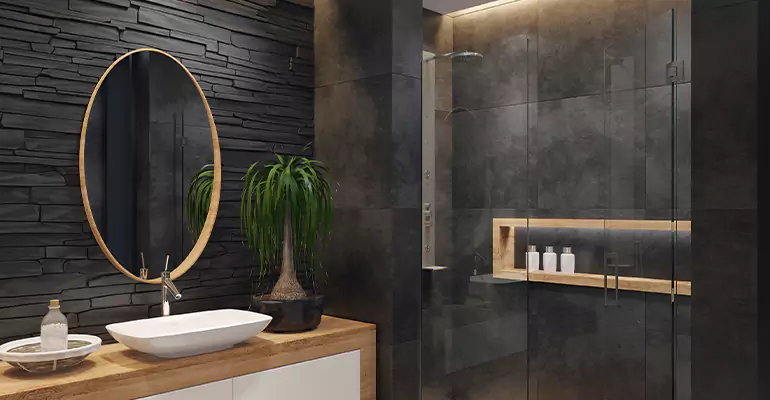 Bathroom Floor Tile Remodel in Wheeling