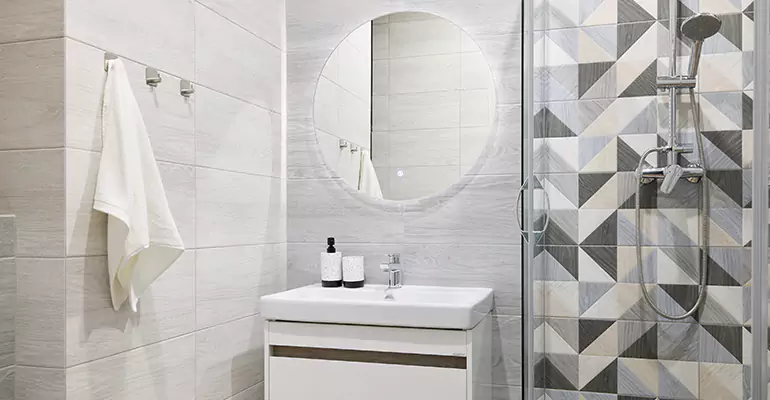 Small Master Bathroom Remodel in Wheeling